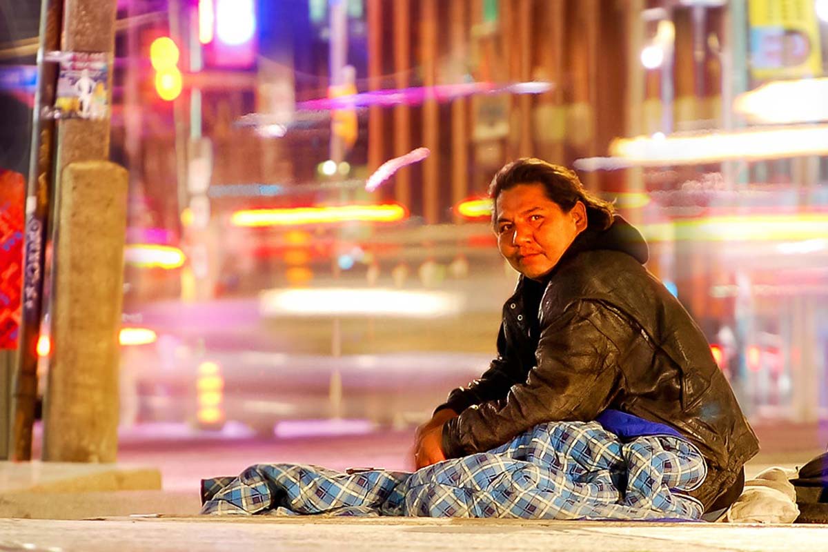 Person on the Streets in Toronto